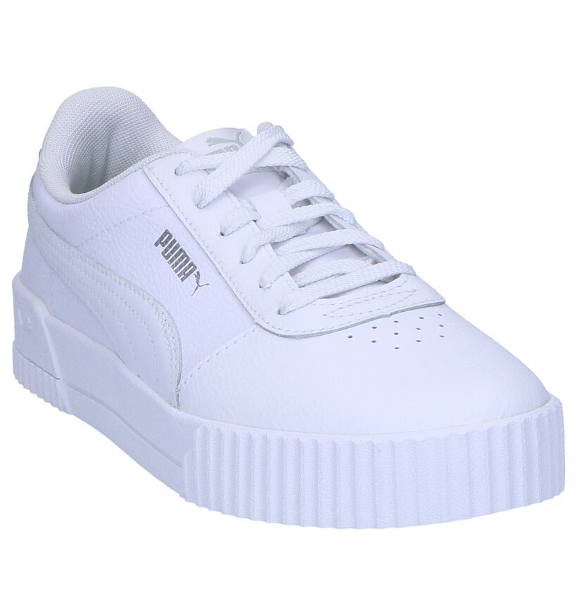 Puma Carina Witte Sneakers in kunstleer (276773)