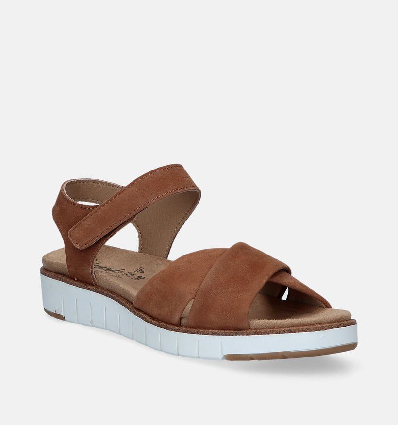 Solemade Romi Sandales pour semelles orthopédiques en Cognac pour femmes (355624) - pour semelles orthopédiques