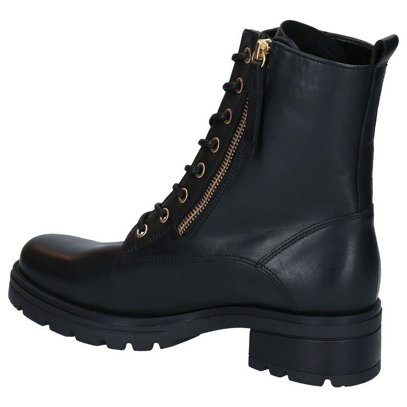 Gabor OptiFit Bottines en Noir en cuir (297215)