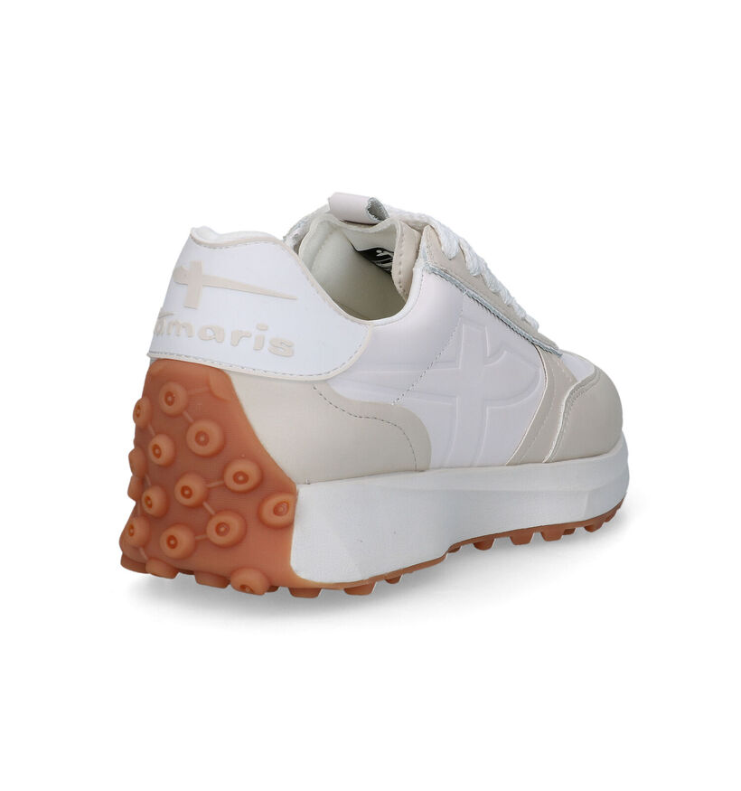 Fashletics Baskets casual en Beige pour femmes (320541) - pour semelles orthopédiques