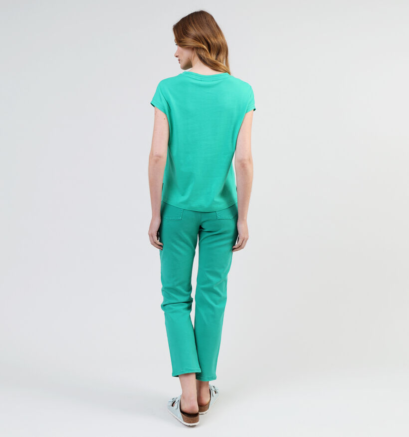comma casual identity T-shirt en Vert pour femmes (345061)