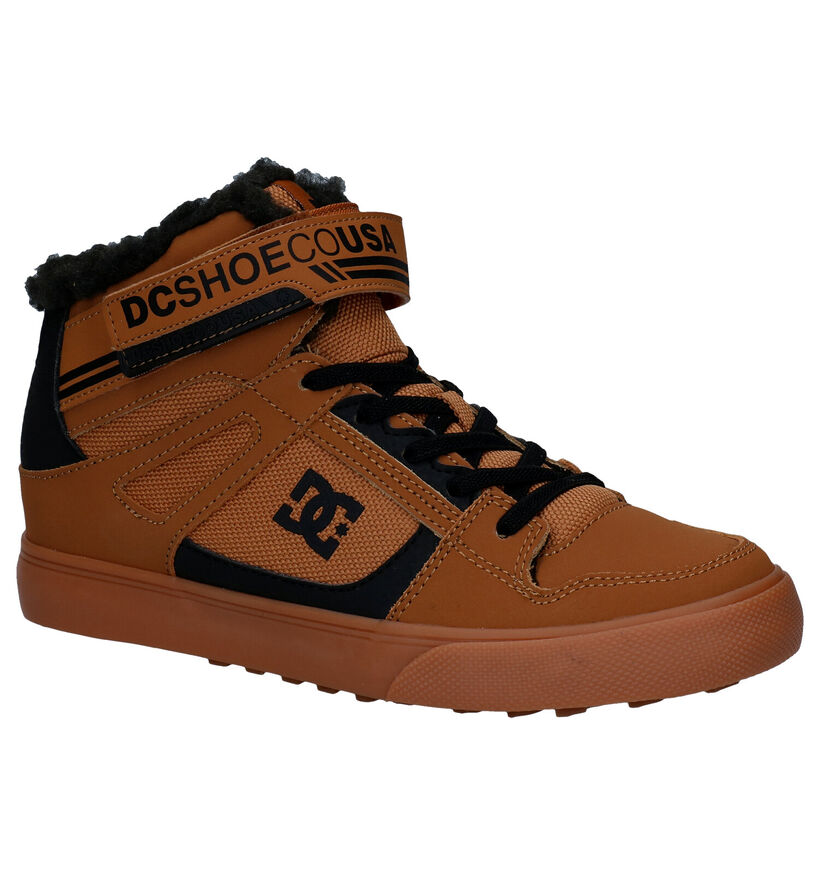 DC Shoes Pure Skate Sneakers en Cognac en nubuck (259569)
