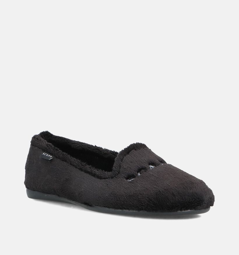 Scapa Pantoufles fermées en Noir pour femmes (364275)