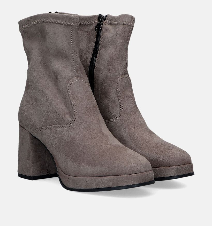 Tamaris Bottines à talons en Taupe pour femmes (330521)