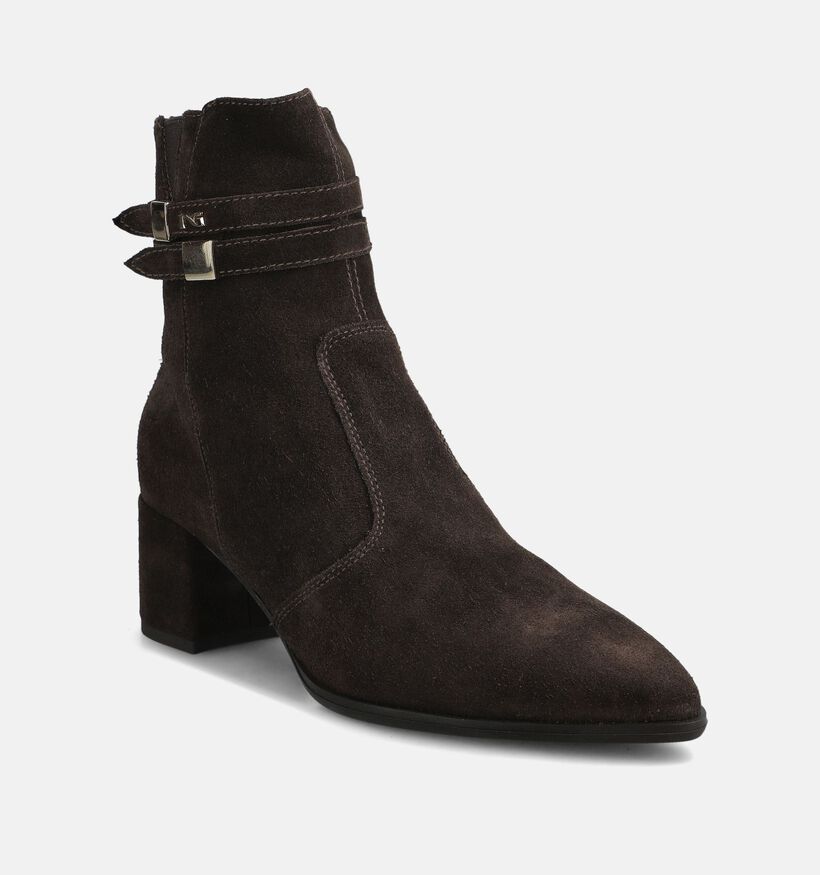 NeroGiardini Bottines en Brun fonc&eacute; pour femmes (379406)
