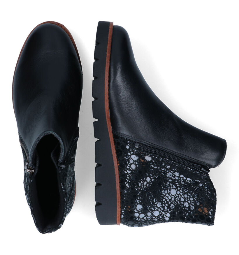 Solemade Zoe 58 Zwarte Enkellaarzen voor dames (331666) - geschikt voor steunzolen