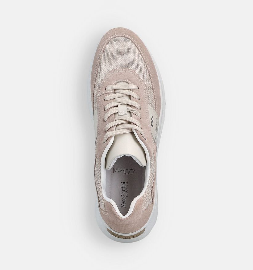 NeroGiardini Baskets en Beige pour femmes (369078) - pour semelles orthop&eacute;diques