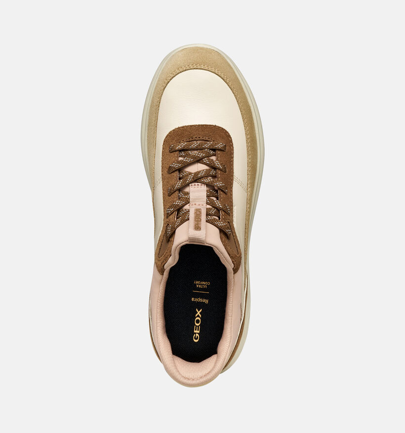 Geox Spherica Plus Chaussures à enfiler en Marron/Beige pour femmes (360134) - pour semelles orthopédiques