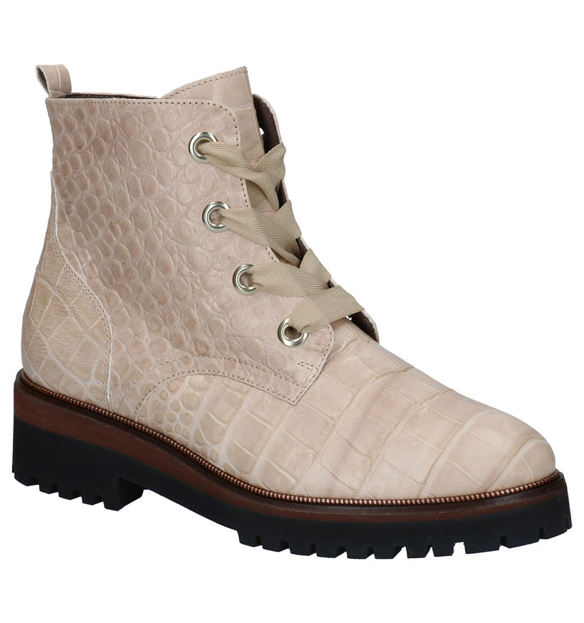 Softwaves Beige Bottines in leer (281934)