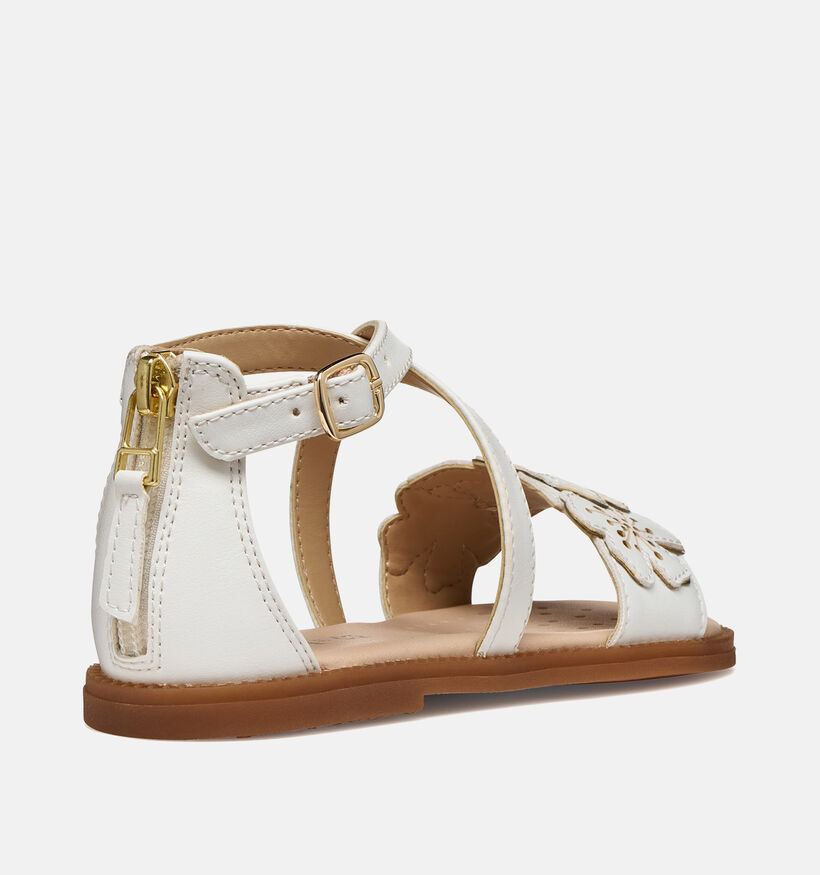Geox J Karly Sandales en Blanc pour filles (368853)