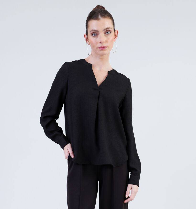 Vero Moda Marla Blouse lin en Noir pour femmes (334139)