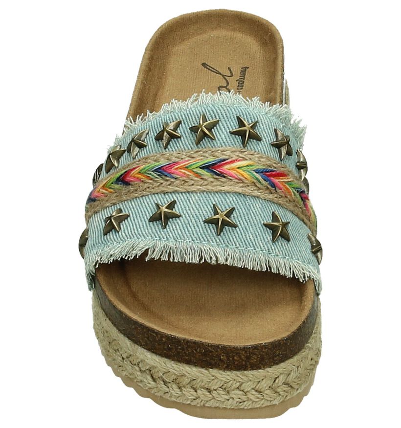 Slipper Coolway Samba Multicolor met Dikke Zolen en Sterretjes, , pdp