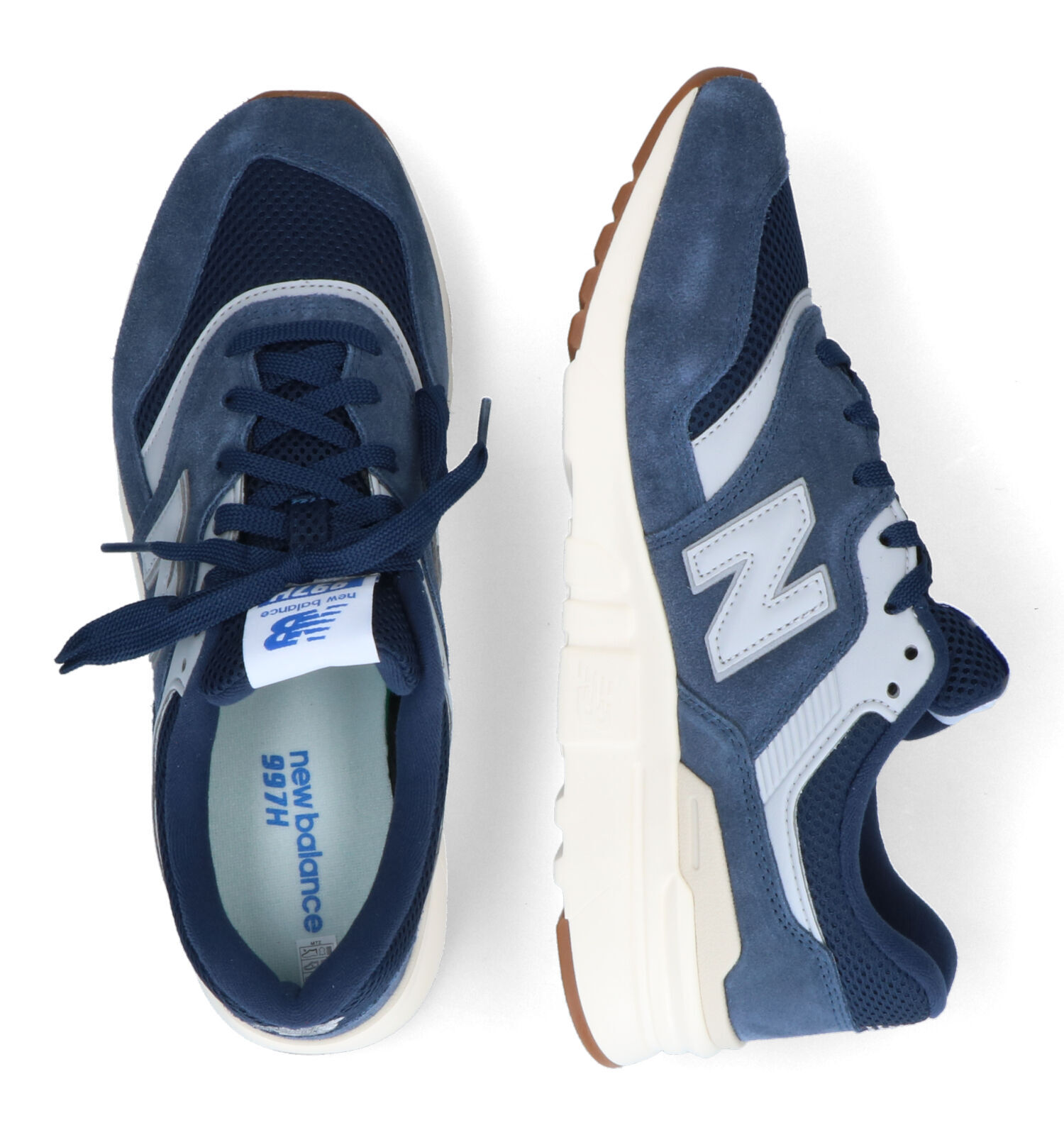 New balance sneakers heren blauw best sale