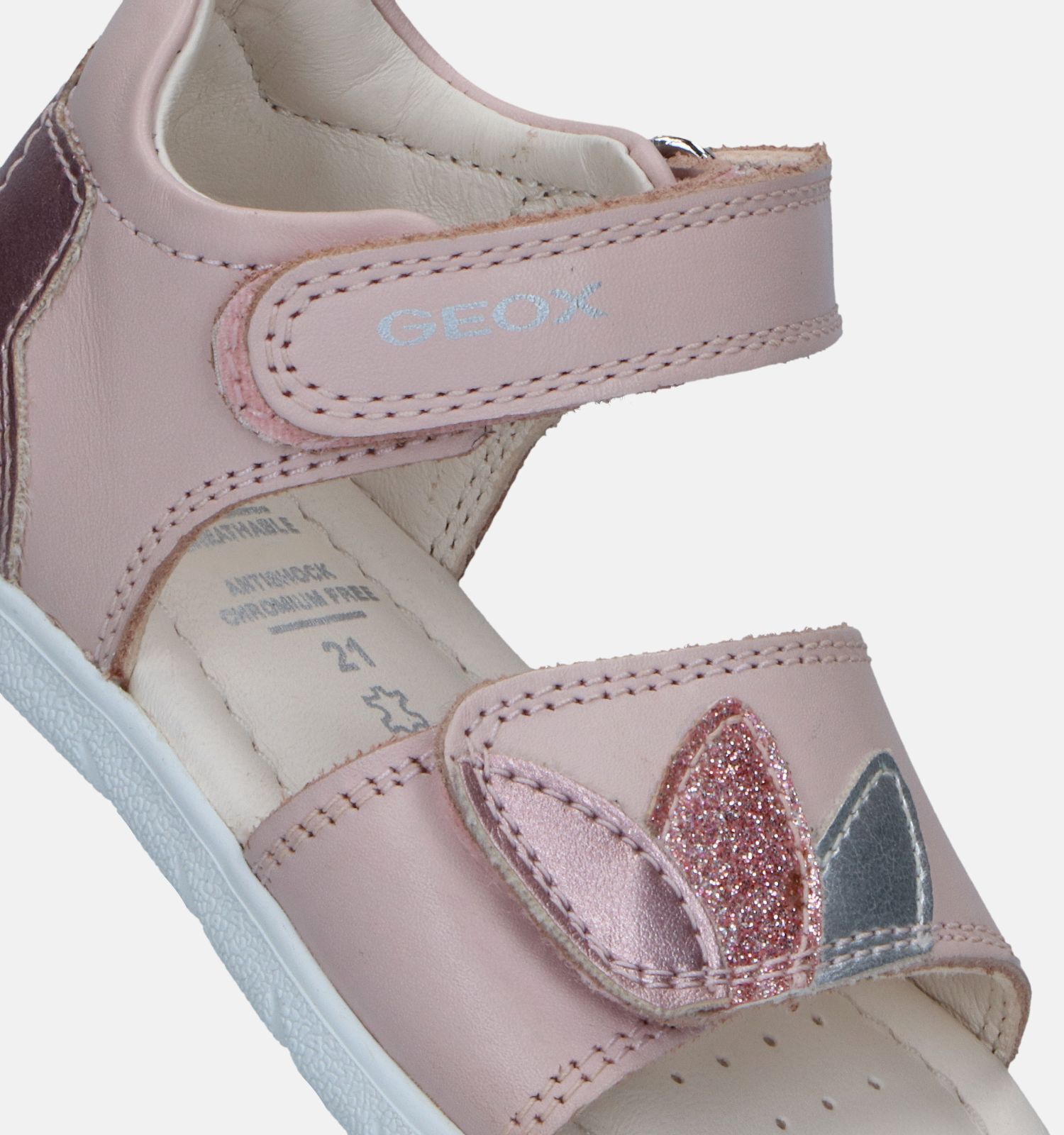 Geox Alul Sandales en Rose Filles Chaussons bebe en ligne sur TORFS.BE