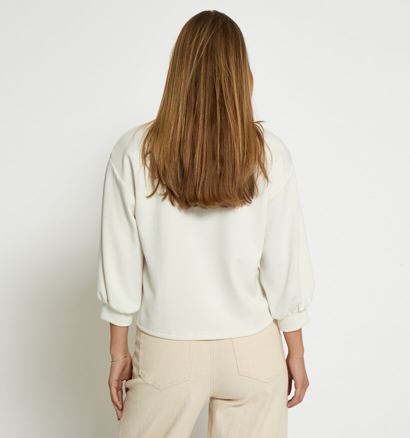 Minus Esina Witte Polotrui met Knopen voor dames (359828)