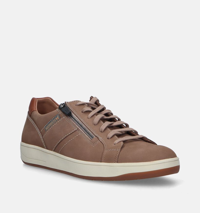 Mephisto Henrik Nomad Taupe Veterschoenen voor heren (339214) - geschikt voor steunzolen