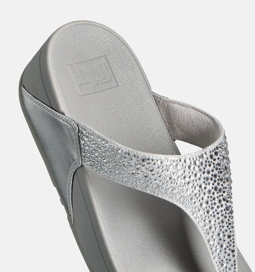 FitFlop Lulu Crystal Zilveren Teenslippers voor dames (353635)