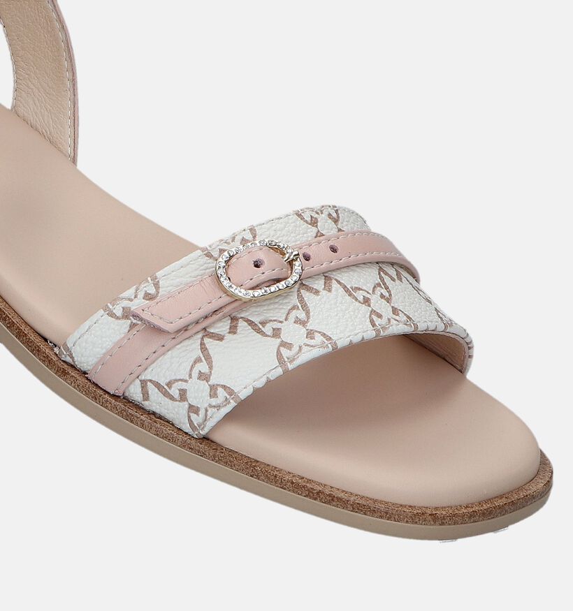 NeroGiardini Beige Platte sandalen voor dames (339466)