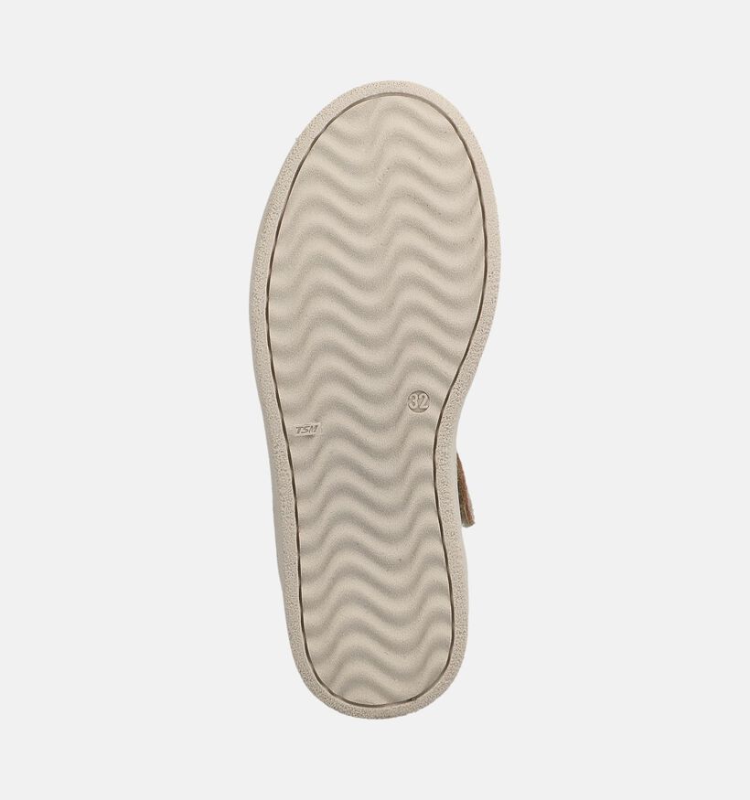 STONES and BONES India Donkerbeige Schoenen met Veter en Rits voor meisjes (378204) - geschikt voor steunzolen