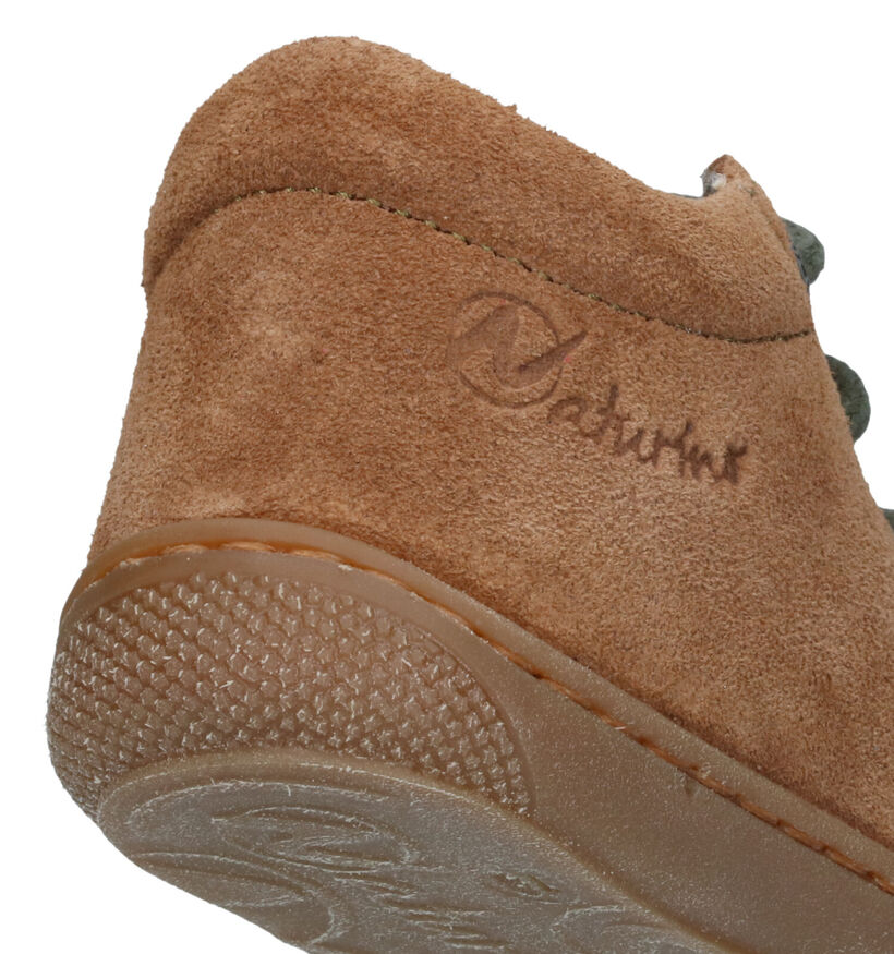 Naturino Cocoon Suede Bruine Babyschoentjes voor meisjes, jongens (355489) - geschikt voor steunzolen