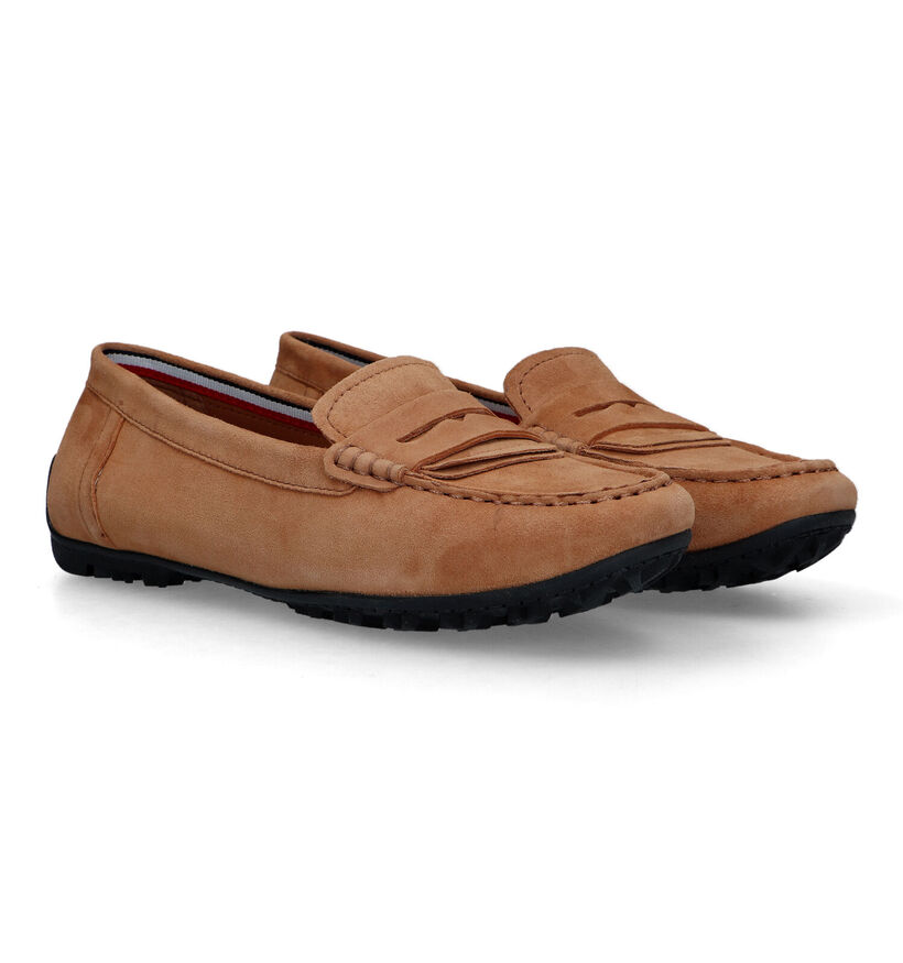 Geox Kosmopolis Grip Mocassins en Cognac pour femmes (326672) - pour semelles orthopédiques