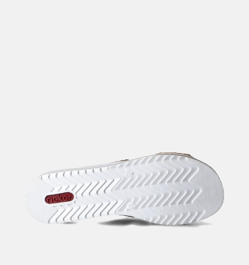 Rieker Gouden Slippers met Sleehak voor dames (354968)