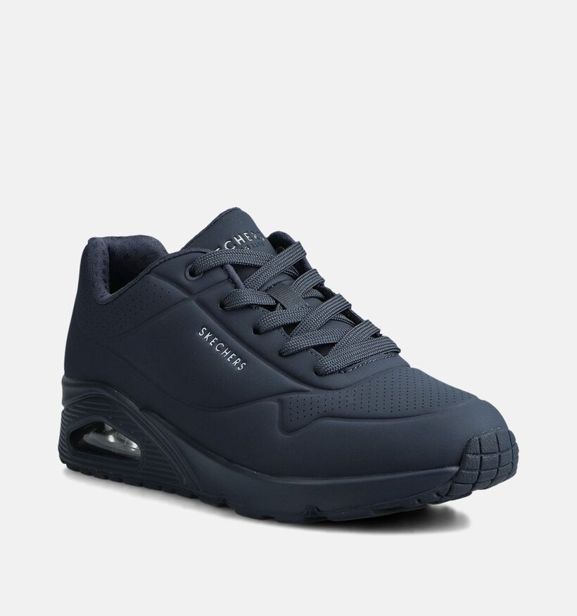 Skechers Uno Stand On Air Donkerblauwe Sneakers voor dames (377110)