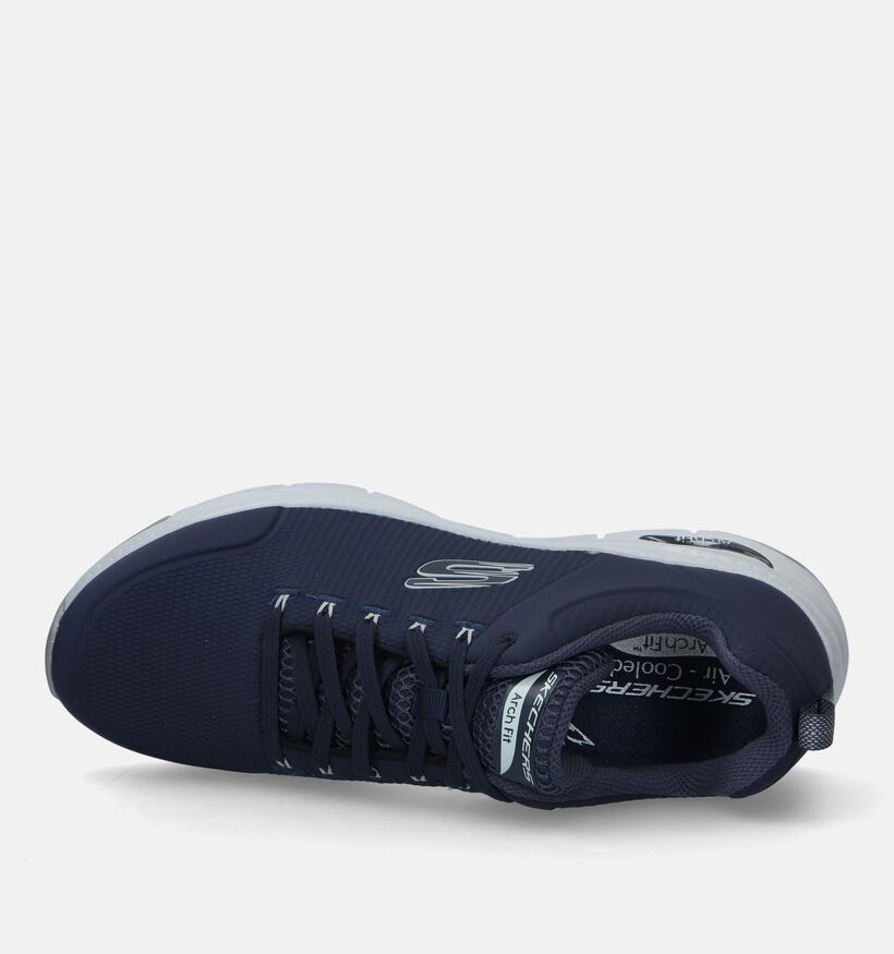 Skechers Arch Fit Titan Blauwe Sneakers voor heren (328114) - geschikt voor steunzolen