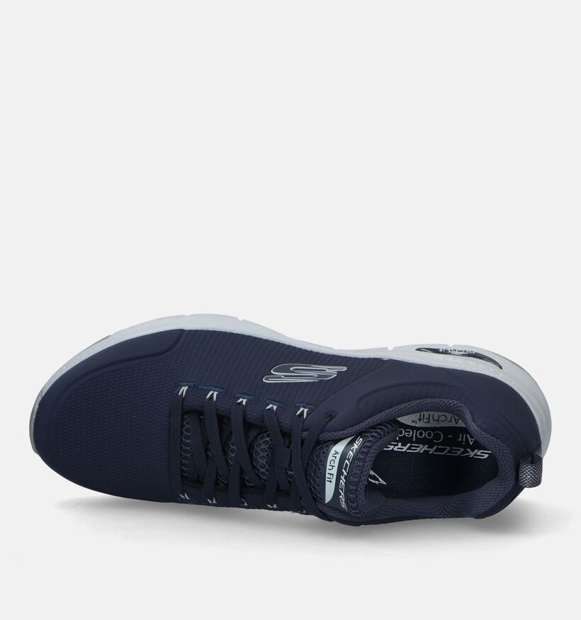 Skechers Arch Fit Titan Blauwe Sneakers voor heren (340805) - geschikt voor steunzolen