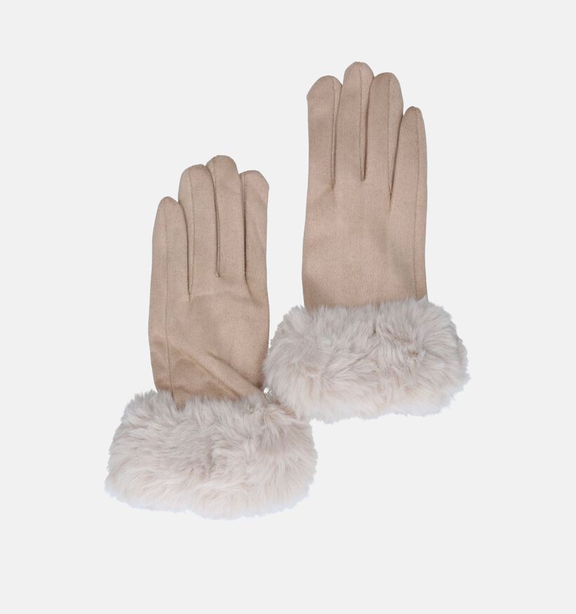 Via Limone Beige Handschoenen voor dames (345310)