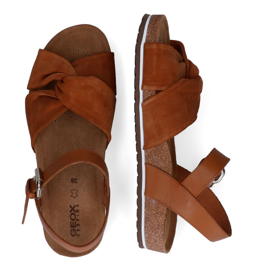 Geox Spensierata Cognac Sandalen voor dames (303530)