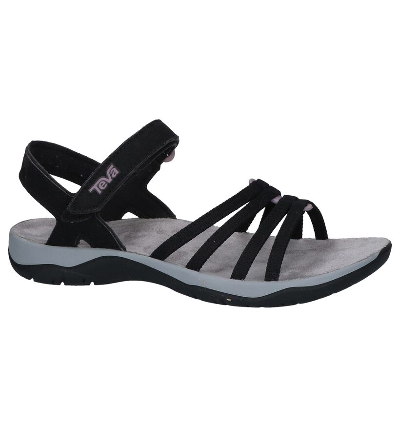 Zwarte Sandalen Teva Elzada in stof (242641)