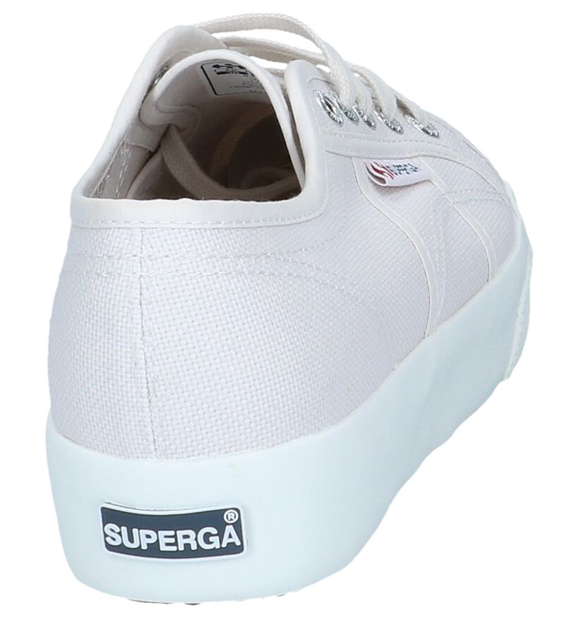 Ecru Lage Sneakers Superga Cotu in stof (246989)