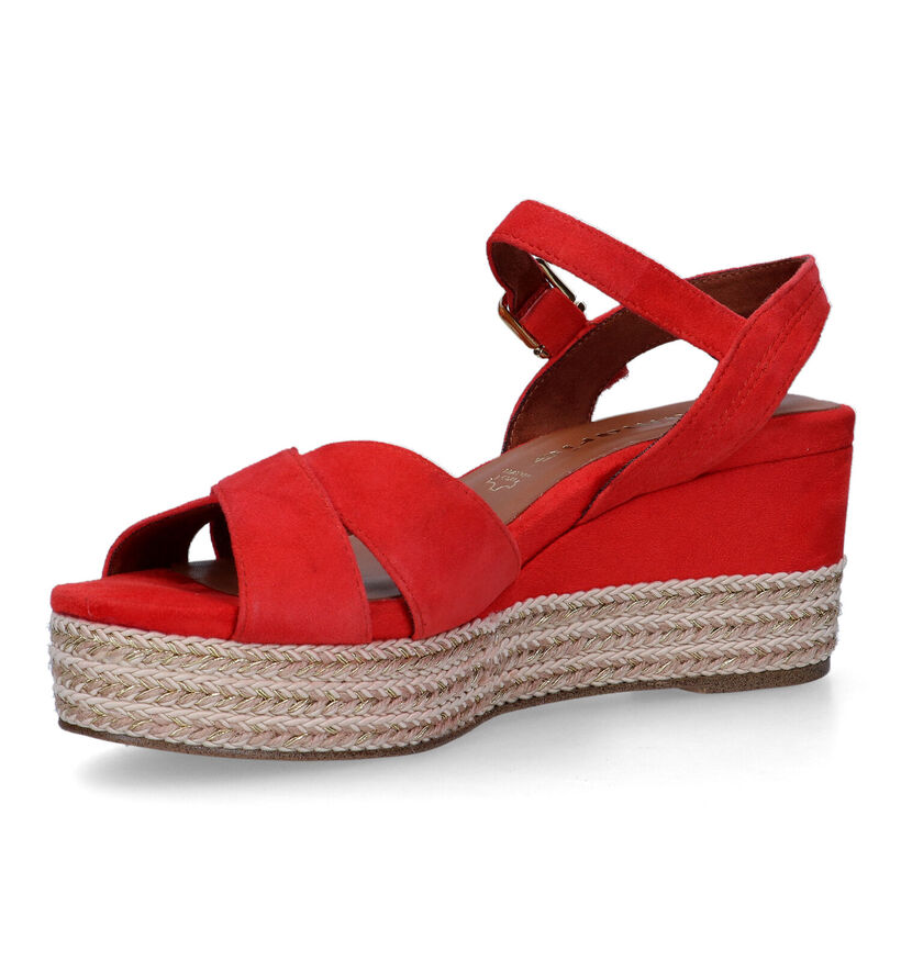 Tamaris Oranje Sandalen met sleehak voor dames (322256)