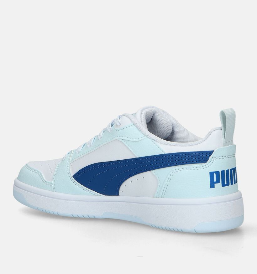 Puma Rebound v6 lo Baskets en Bleu pour filles, garçons (334485)