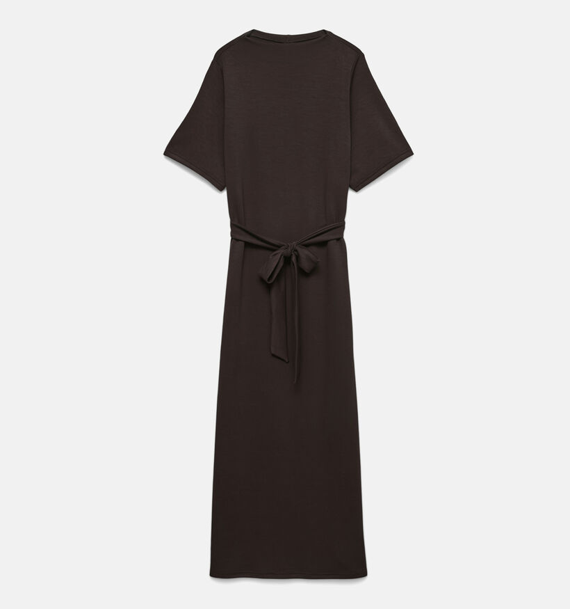 Vero Moda Hali Robe mi-longue en Brun fonc&eacute; pour femmes (377615)