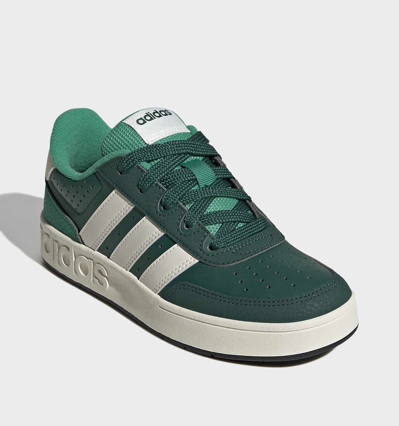 adidas Breakbase Baskets en Vert pour gar&ccedil;ons (380577)