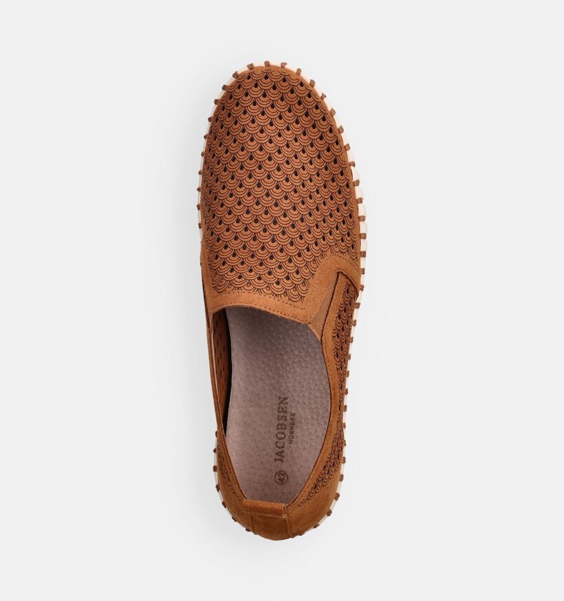 Ilse Jacobsen Tulip Cognac Instappers voor heren (356505) - geschikt voor steunzolen