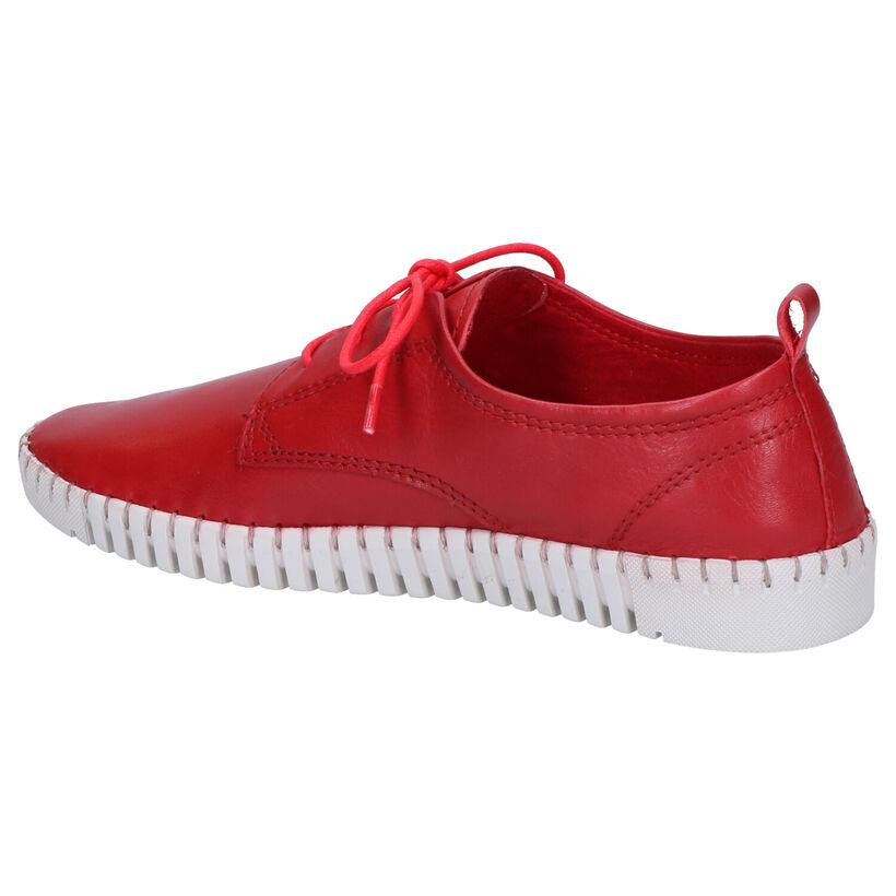 Marco Tozzi Chaussures à lacets en Bleu foncé en cuir (270715)