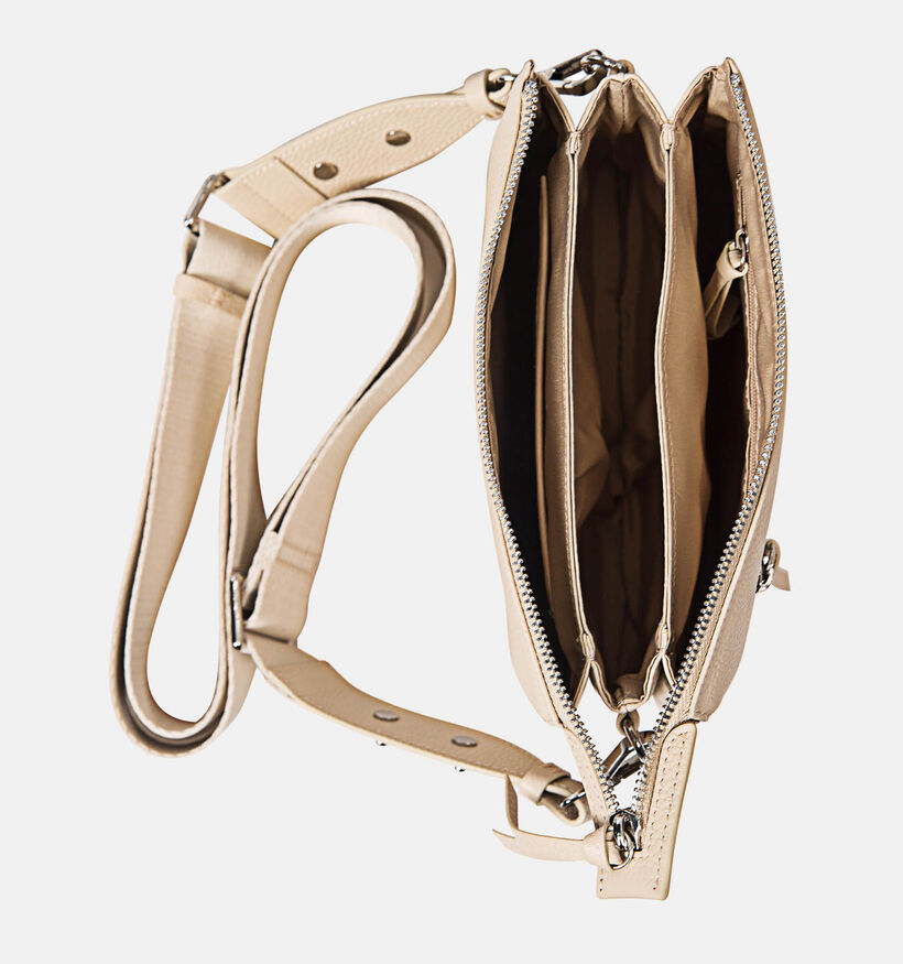 Crinkles Ecru Crossbody Tas voor dames (342312)
