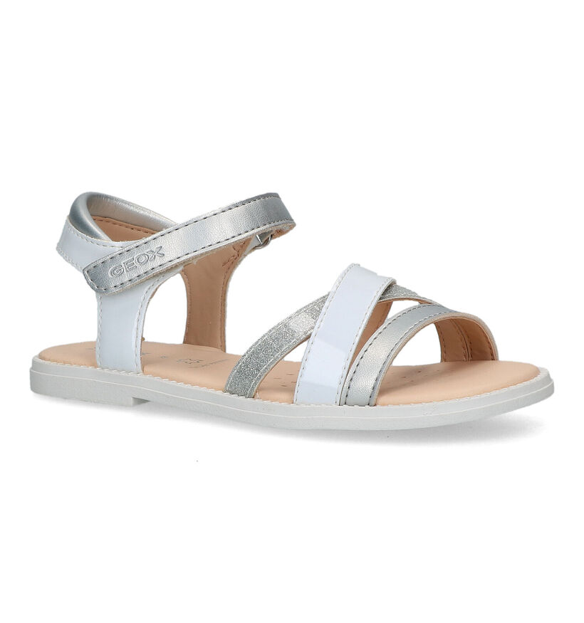 Geox Karly Sandales en Blanc pour filles (337697)