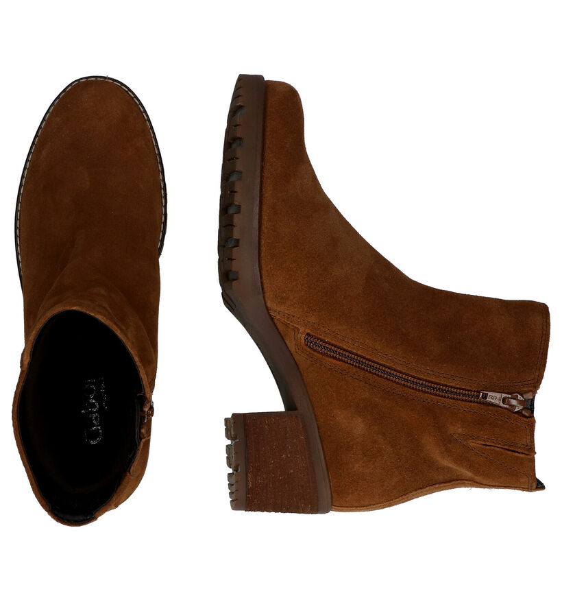 Comfort Bottines à talons en Cognac en daim (297247)