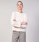 Vila Hayden Embroidery Knit Pull en Beige pour femmes (365602)