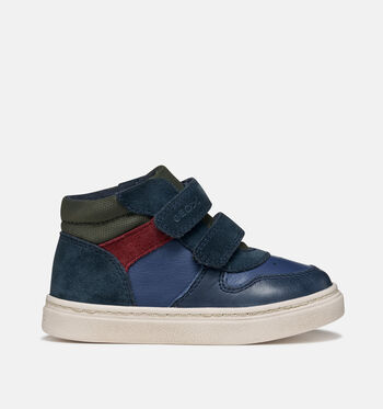 Geox Respira High Baskets Blanc/Bleu