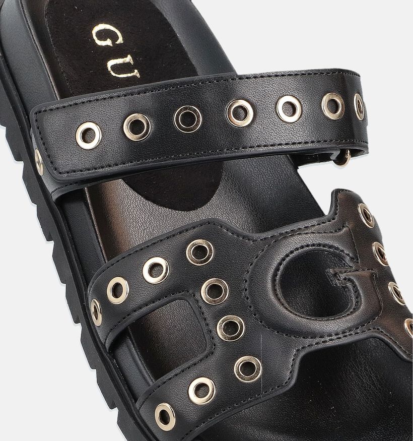 Guess Fashia Zwarte Slippers Eyelets voor dames (366556)