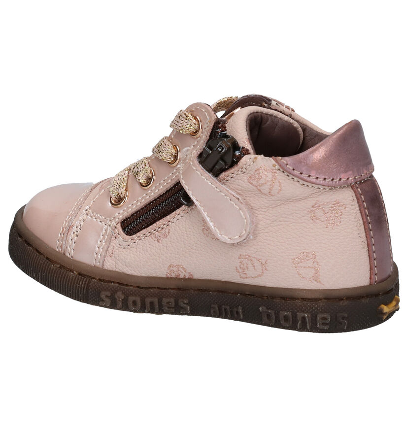 STONES and BONES Bema Chaussures enfants en Rose en cuir (279313)