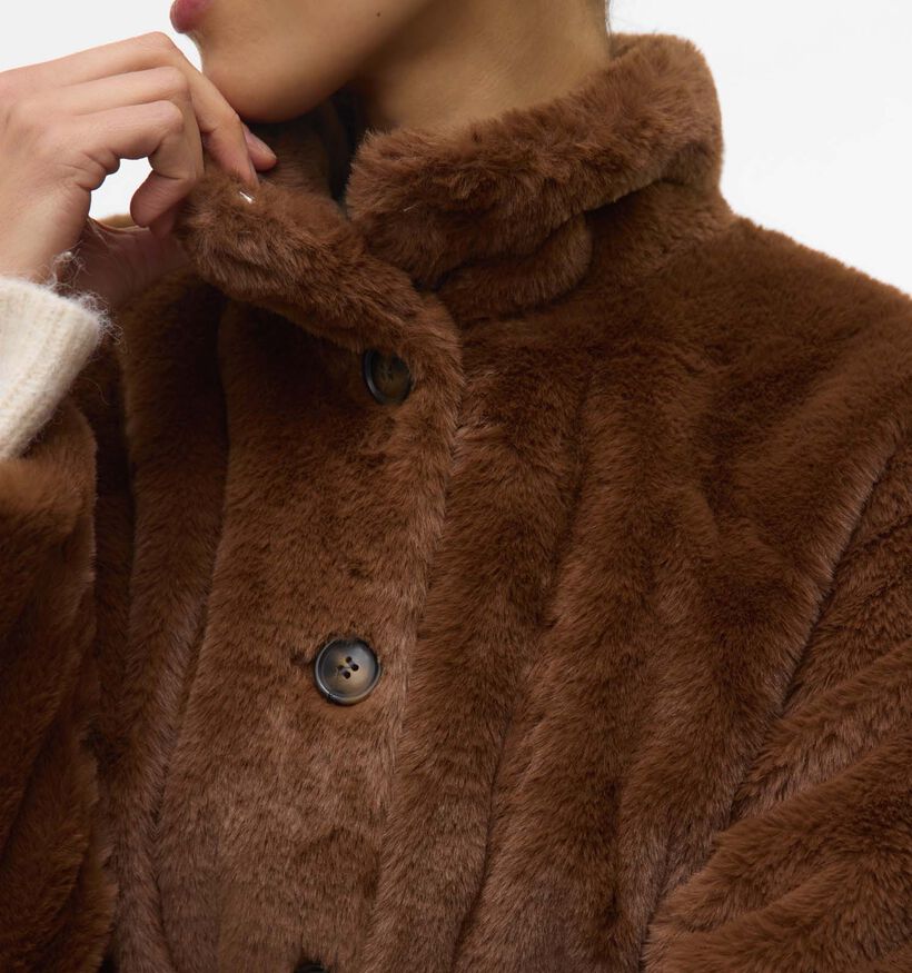 Vero Moda Sonjaeva Manteau court en Marron pour femmes (361214)