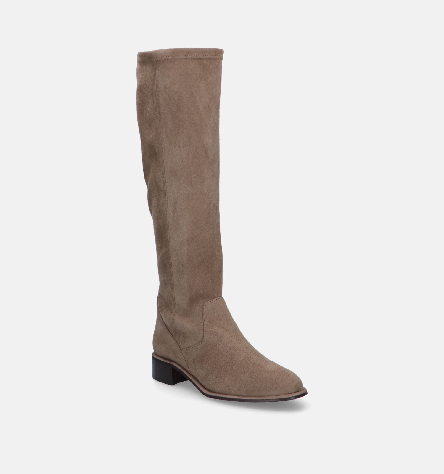 Pedro Miralles Taupe Stretch laarzen Dames Laarzen Online op TORFS.BE