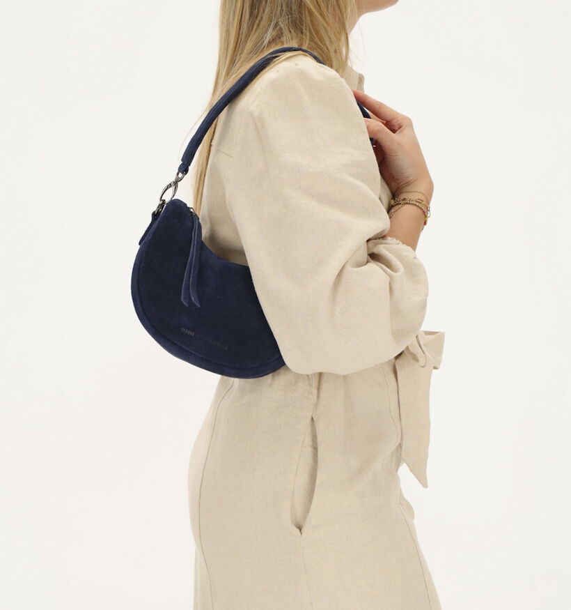Hide & Stitches Donkerblauwe Schoudertas voor dames (374215)