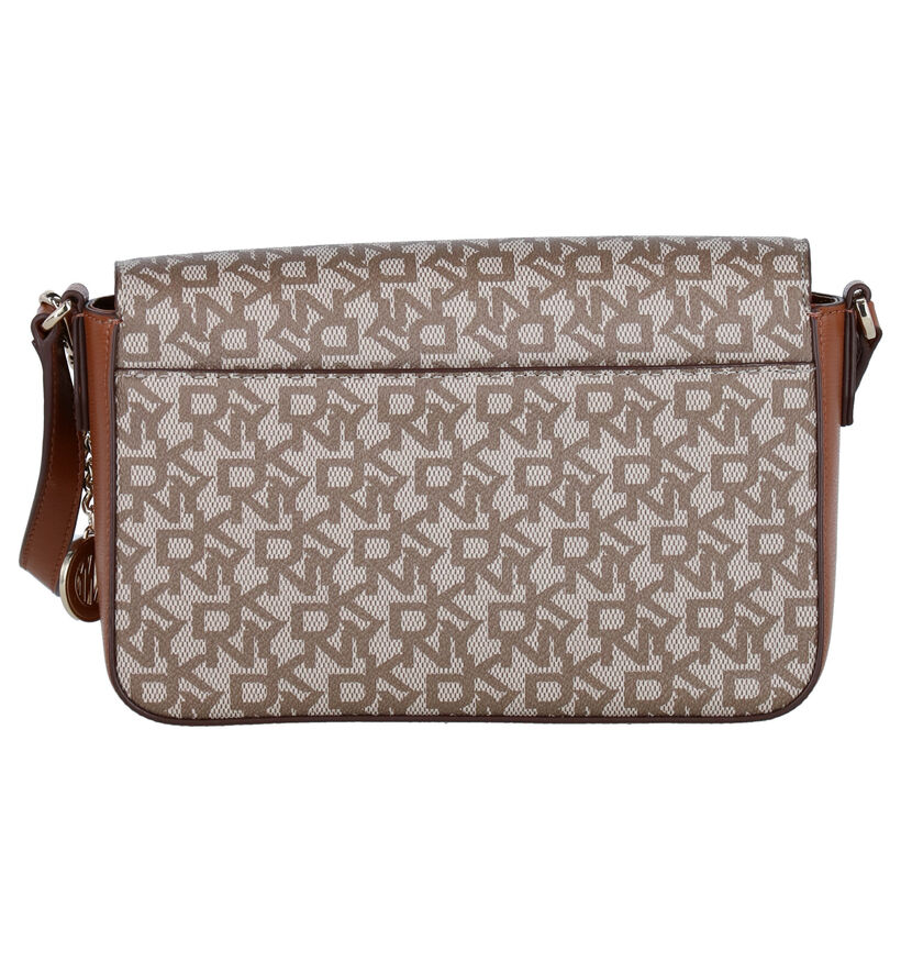 DKNY Taupe Crossbody Tas in leer (281761)